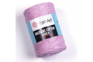 Macrame Cotton Lurex 732 - ružová