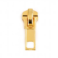 Bežec na kovový zips - šírka 5mm - Zlatý