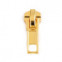 Bežec na kovový zips - šírka 5mm - Zlatý