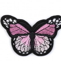 Nažehlovačka - Motýľ - Ružová stredná