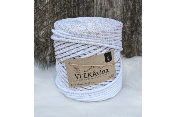 Špagát VEĽKÁvlna 5mm - Vianočná snežienka
