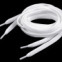 Šnúrky ploché do topánok, tenisiek, mikín 130 cm - Biela