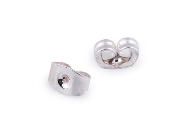 Puzetová zarážka 4x6 mm strieborná