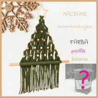 Materiál na vianočný macrame stromček - Farba podľa želania