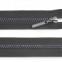 Zips vetrovkový, kosticový - UH - 70 cm- Dúhový šedý