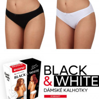 Dámske nohavičky BLACK + WHITE - veľkosť M