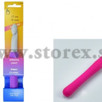 Háčik na háčkovanie Pony Easy Grip - s pogumovanou rúčkou - 15 mm