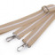 Textilný popruh na tašku s karabinami 79-142 cm - béžová