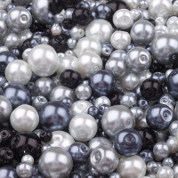 Sklenené voskové perly mix veľkostí Ø 4-12mm - Mix 1
