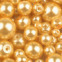 Sklenené voskové perly mix veľkostí Ø 4-12mm - Zlatá