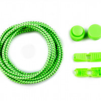 Reflexné elastické šnúrky 120 cm - Zelená svetlá