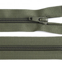 Zips vetrovkový, špirálový - UH - 75 cm - Zelená olivová