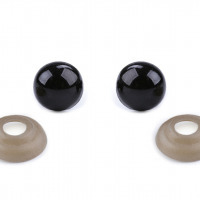 Bezpečnostné oči čierne - 8 mm