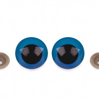 Bezpečnostné oči farebné - 10 mm - Modrá