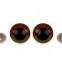 Bezpečnostné oči farebné - 12 mm - Hnedá