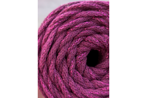 Špagát VEĽKÁvlna 3mm - Trblietavá fuchsia