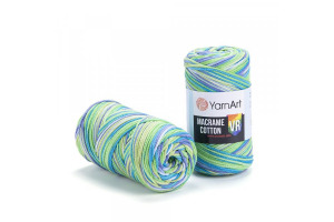 Macrame Cotton VR 920 - zelená-modrá-fialová