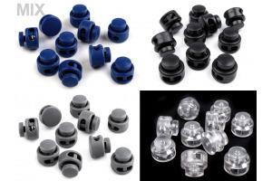 Brzdičky s dvoma dierkami - guľaté 13x15 mm